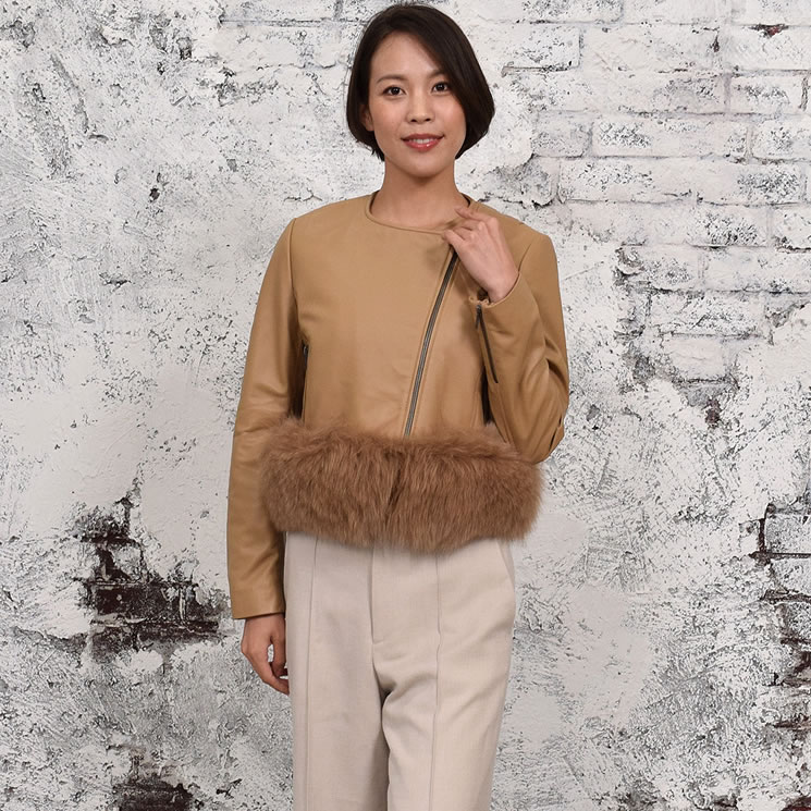 半額 会員価格適用外】【Merfirge】ラム レザー ライダース ジャケット