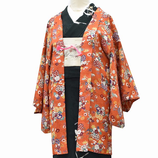 楽天市場】リサイクル着物 身丈80.5cm 裄丈63.5cm 羽織 正絹 袷