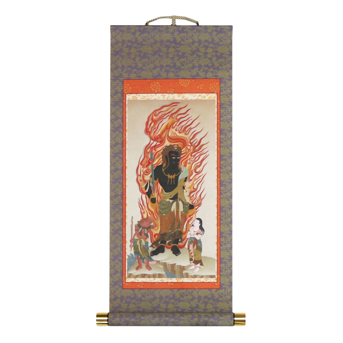 楽天市場】掛軸 掛け軸 模表装 不動明王 小型サイズ : 御朱印帳の