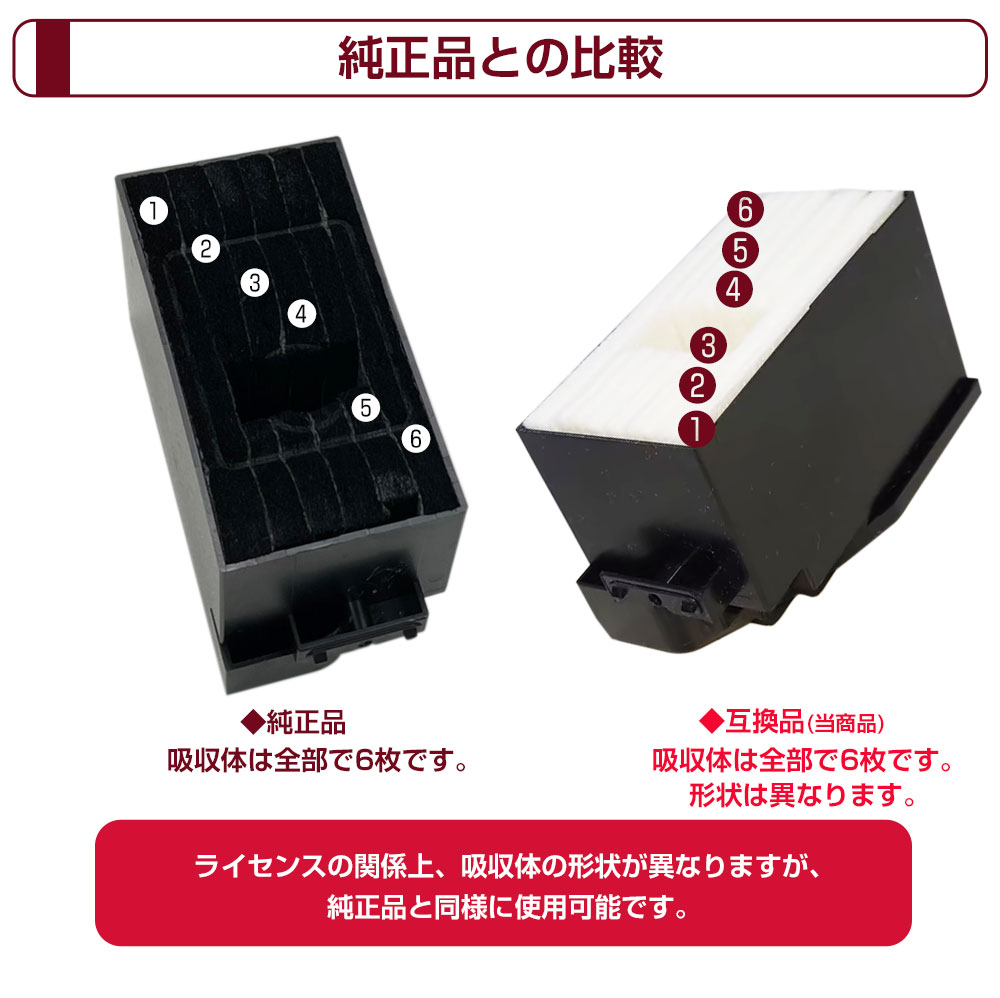 交換用廃インクパッド トレー付き セット XP700 6枚 交換 互換品 廃