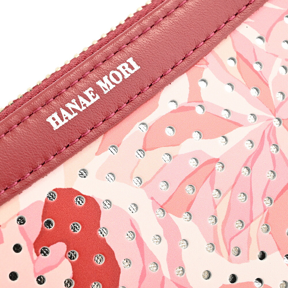 楽天市場】ハナエモリ 財布 長財布 L字ファスナー 赤(レッド) HANAE