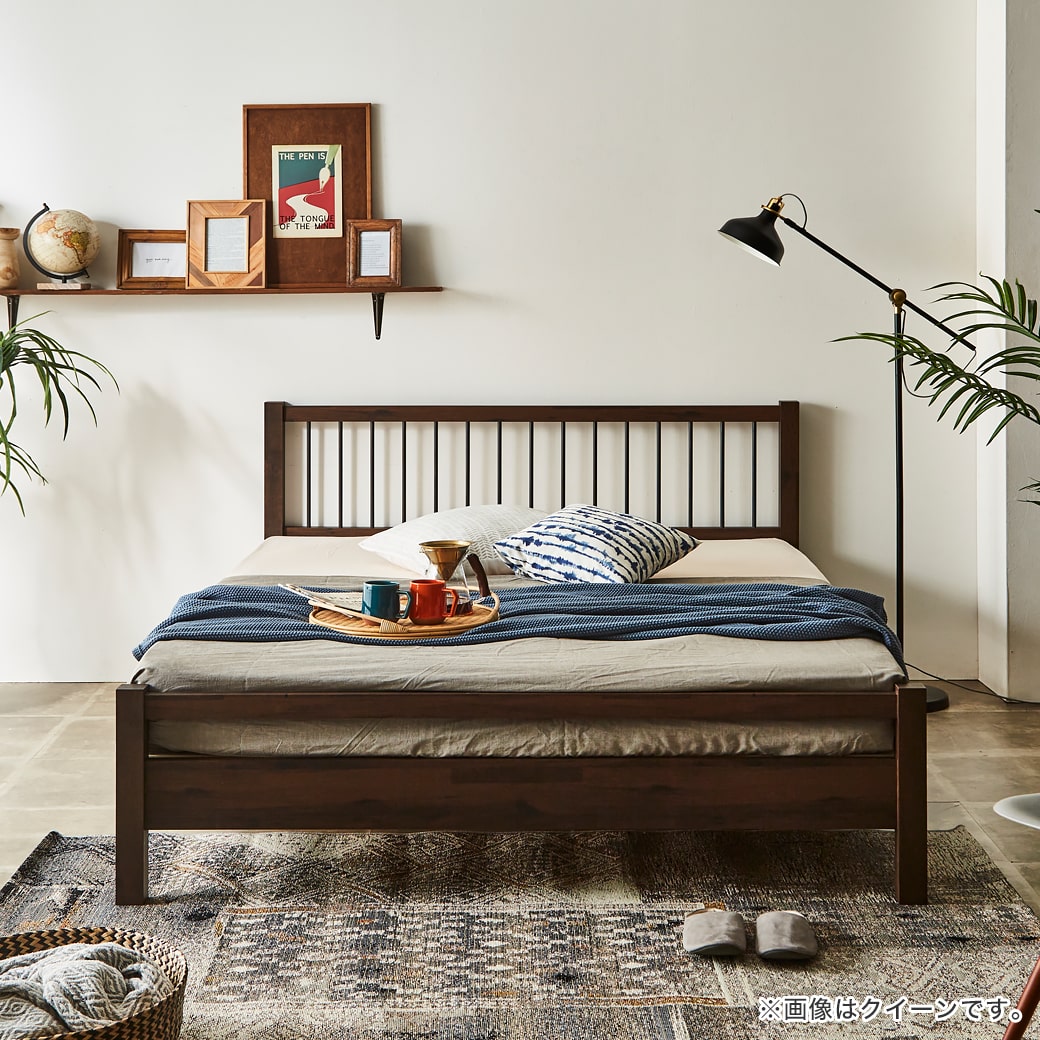 楽天市場】クリーヴ すのこベッド ベッドフレーム 木製 スチール脚