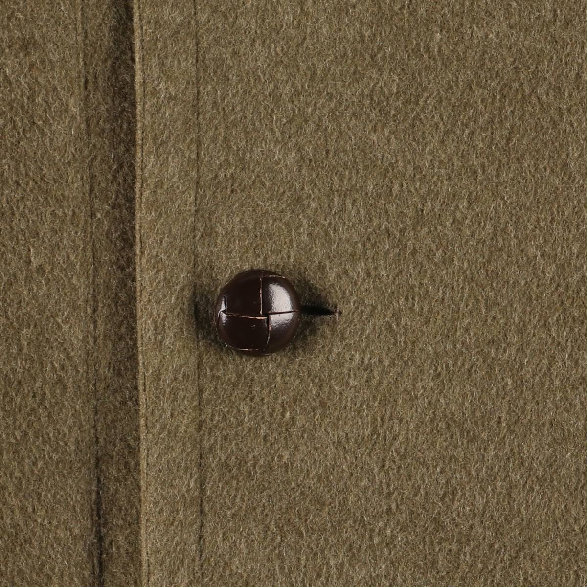 古着 80年代 エルメス HERMES カシミア混 ウールハーフコート メンズL