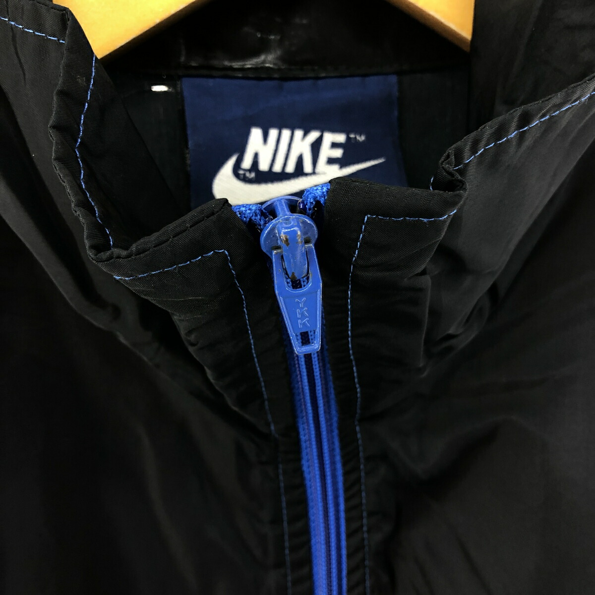 古着 80年代 ナイキ NIKE 紺タグ ナイロンジャケット メンズM相当