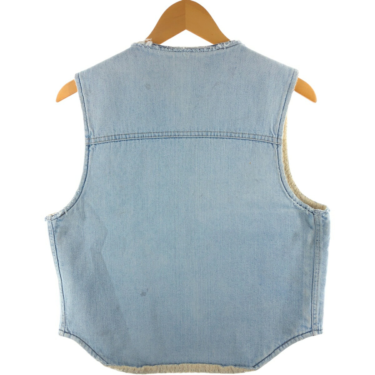 古着 70年代 カーハート Carhartt バットダイ デニムボアベスト メンズ