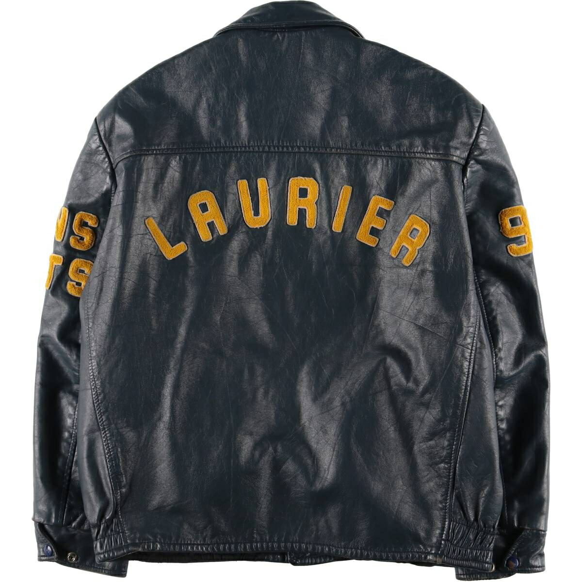 古着 80～90年代 EXPORT LEATHER GARMENTS LTD 襟付き オールレザー