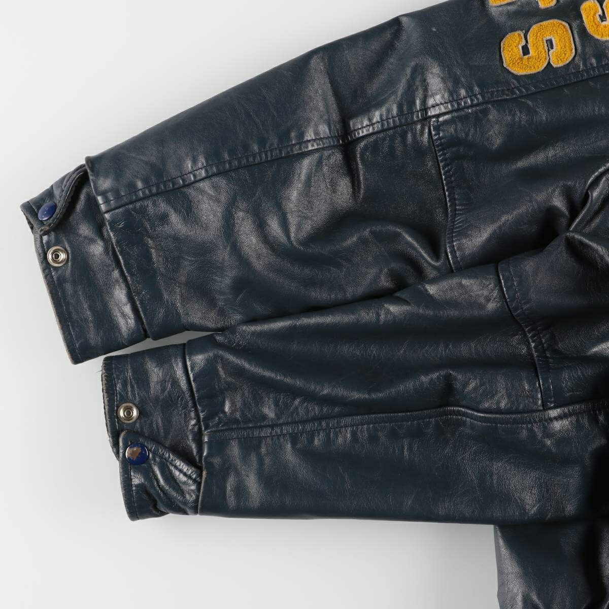 古着 80～90年代 EXPORT LEATHER GARMENTS LTD 襟付き オールレザー