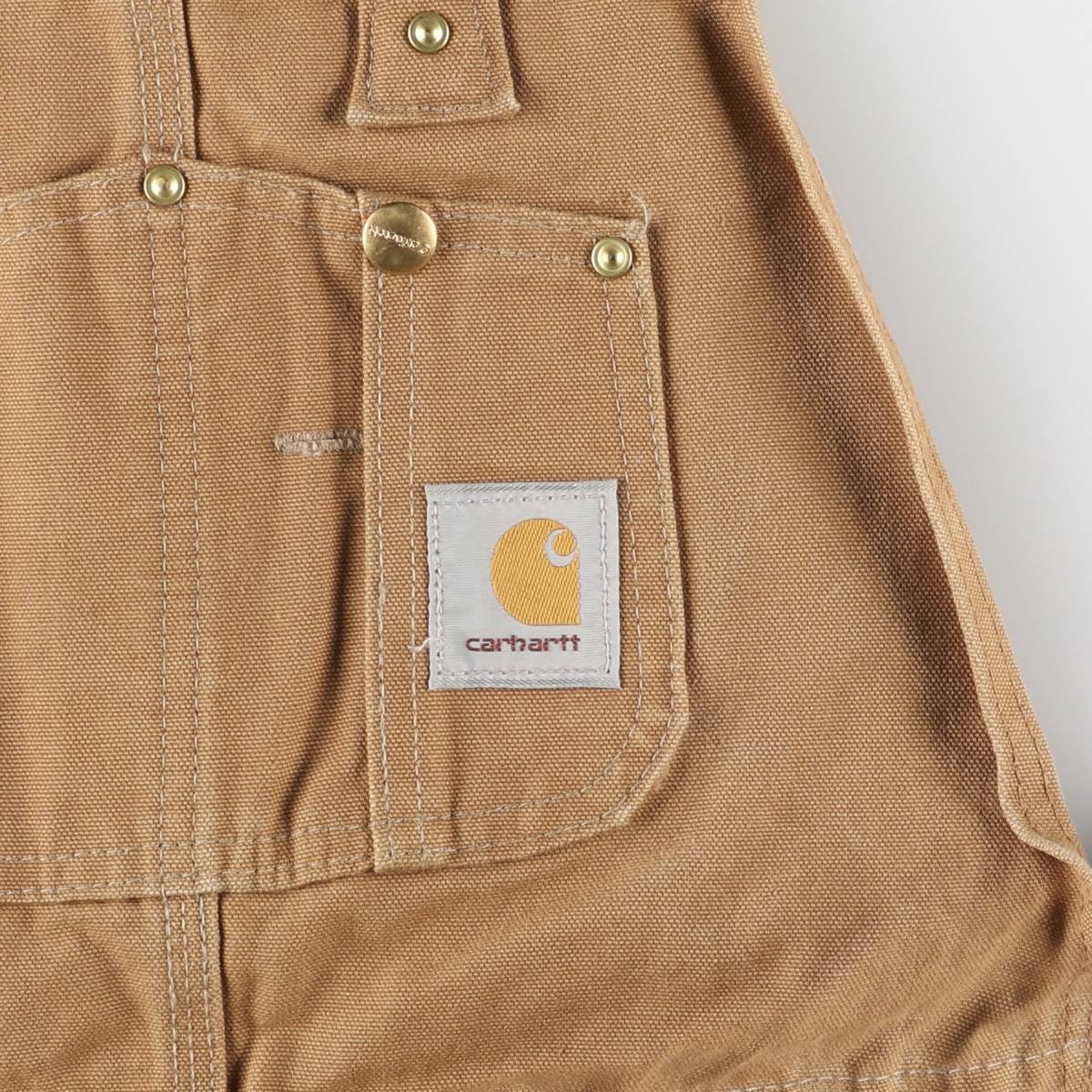 古着 00年代 カーハート Carhartt ダブルニー ダック オーバーオール