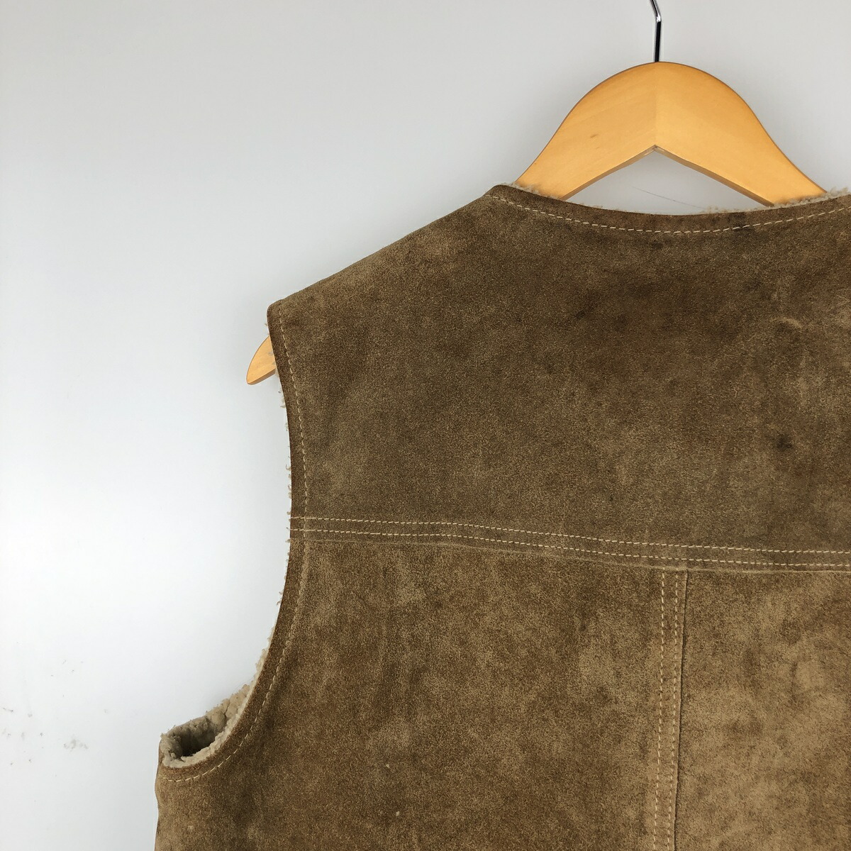 古着 70年代 シアーズ Sears THE LEARHER SHOP スエードレザーベスト