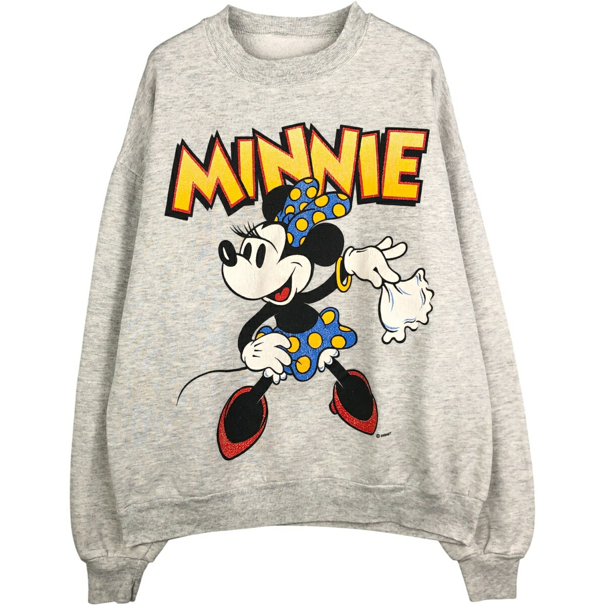 古着 MINNIE MOUSE ミニーマウス キャラクタースウェットシャツ