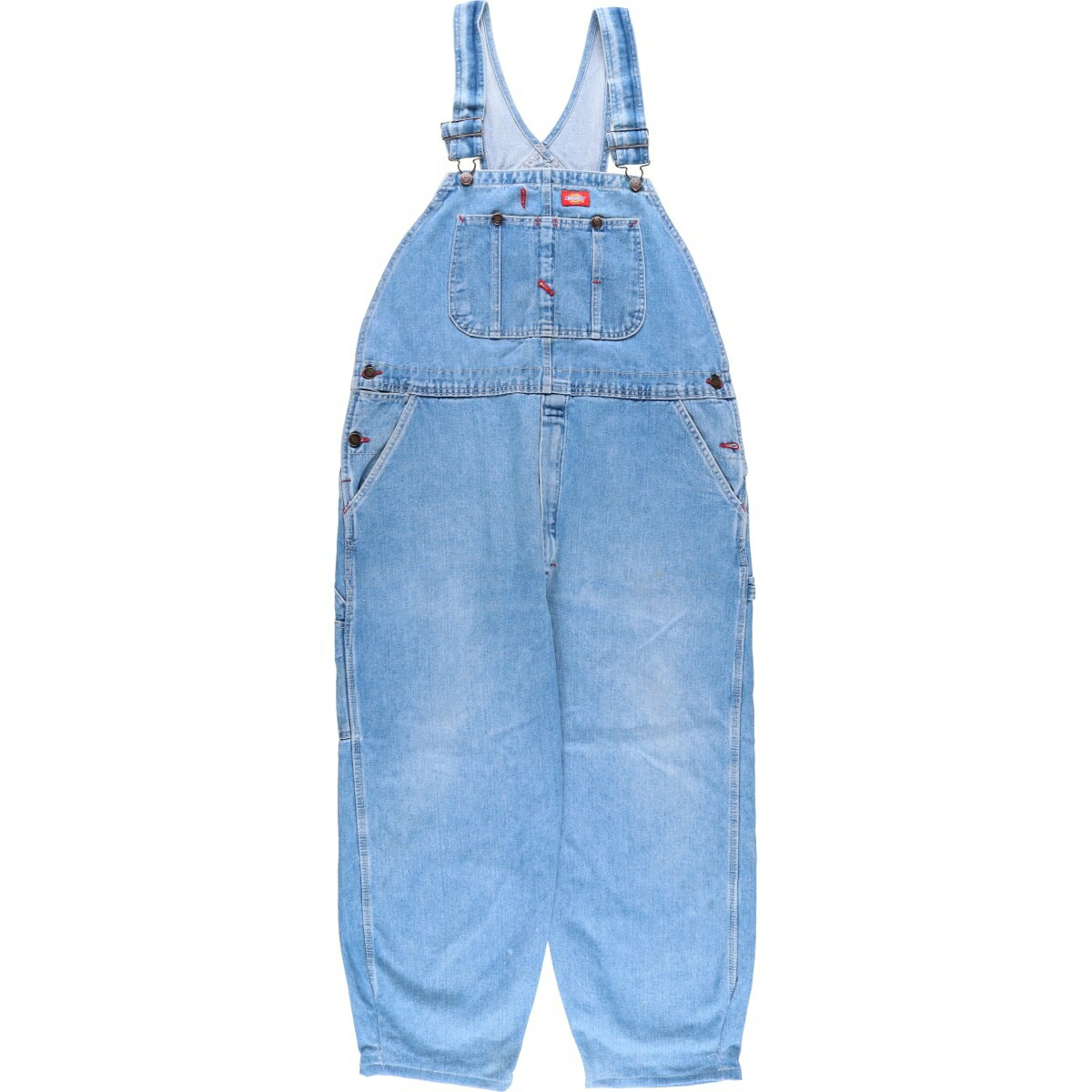 古着 ビッグサイズ ディッキーズ Dickies デニムオーバーオール メンズ