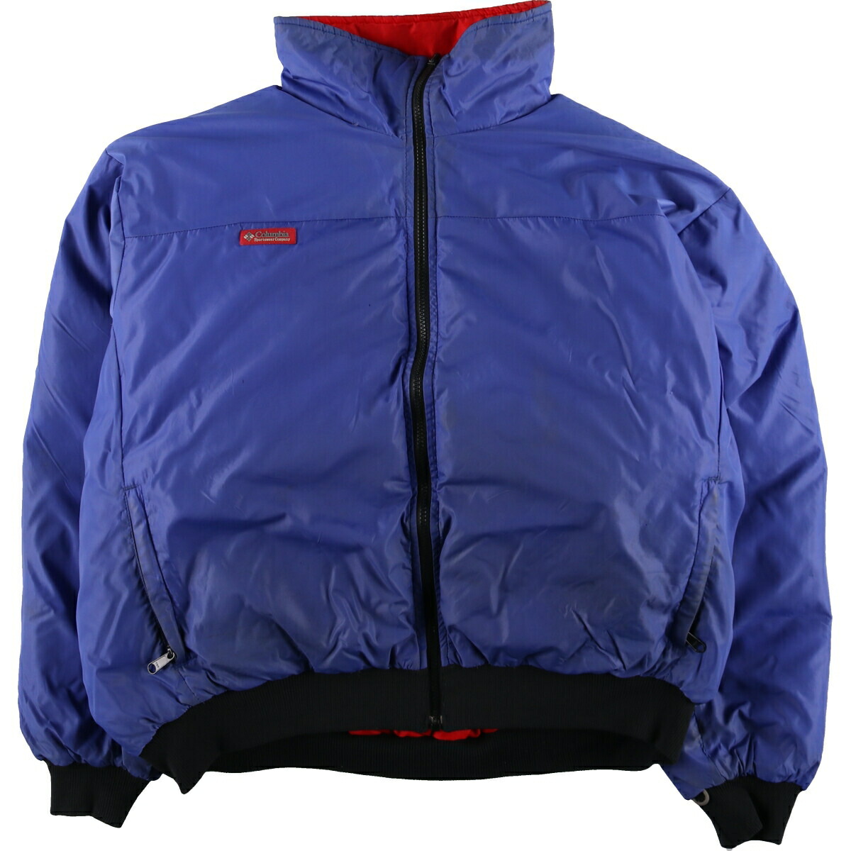 古着 80年代 コロンビア Columbia 紺タグ リバーシブル ダウン