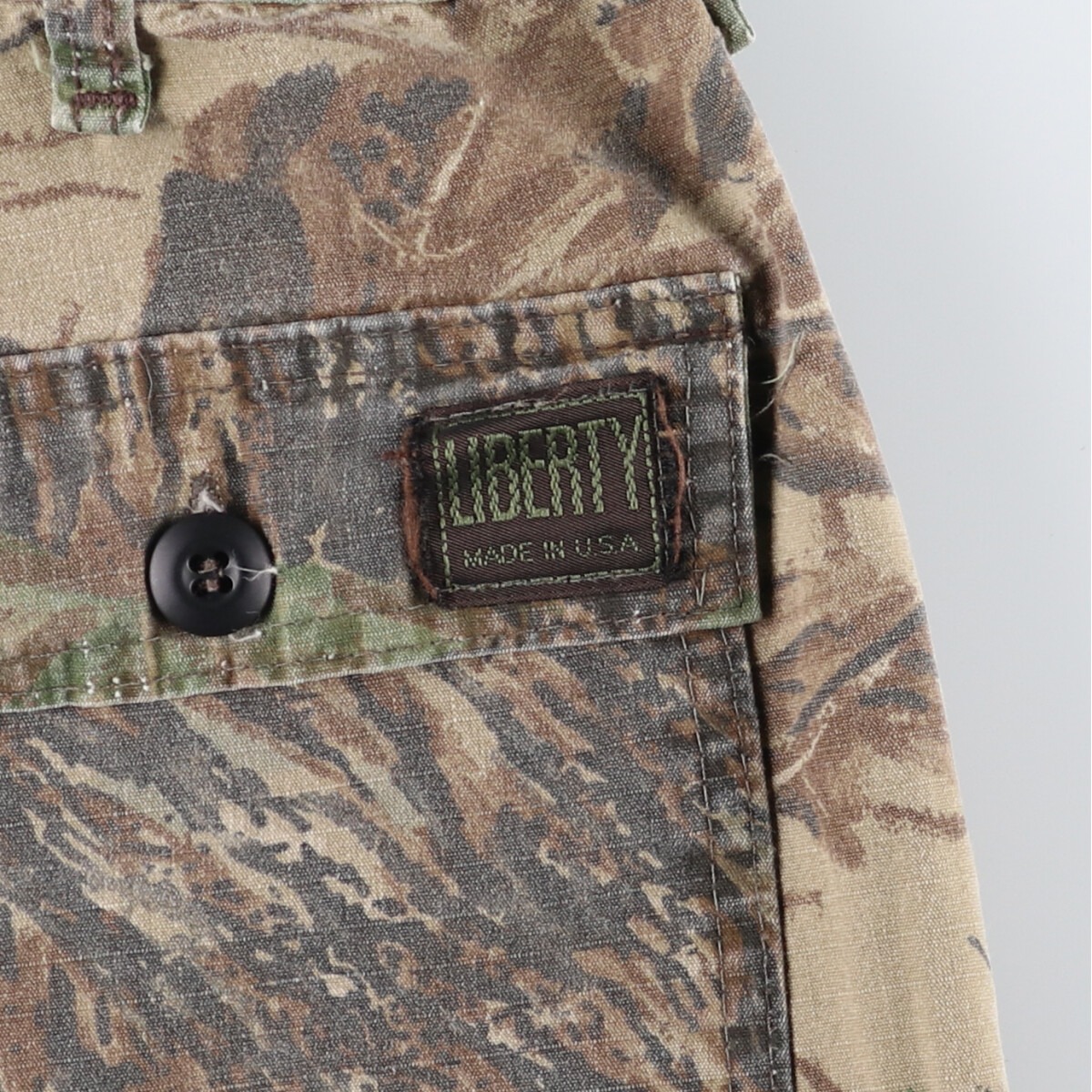 古着 90年代 LIBERTY 迷彩柄 リアルツリーカモ カーゴパンツ USA製