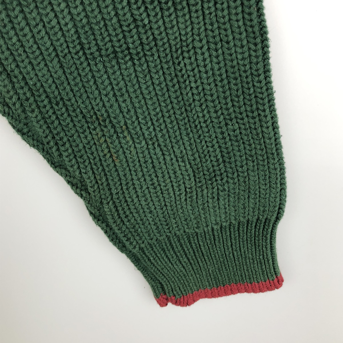 古着 90年代 ウールリッチ WOOLRICH リブ編み ヘンリーネック コットン