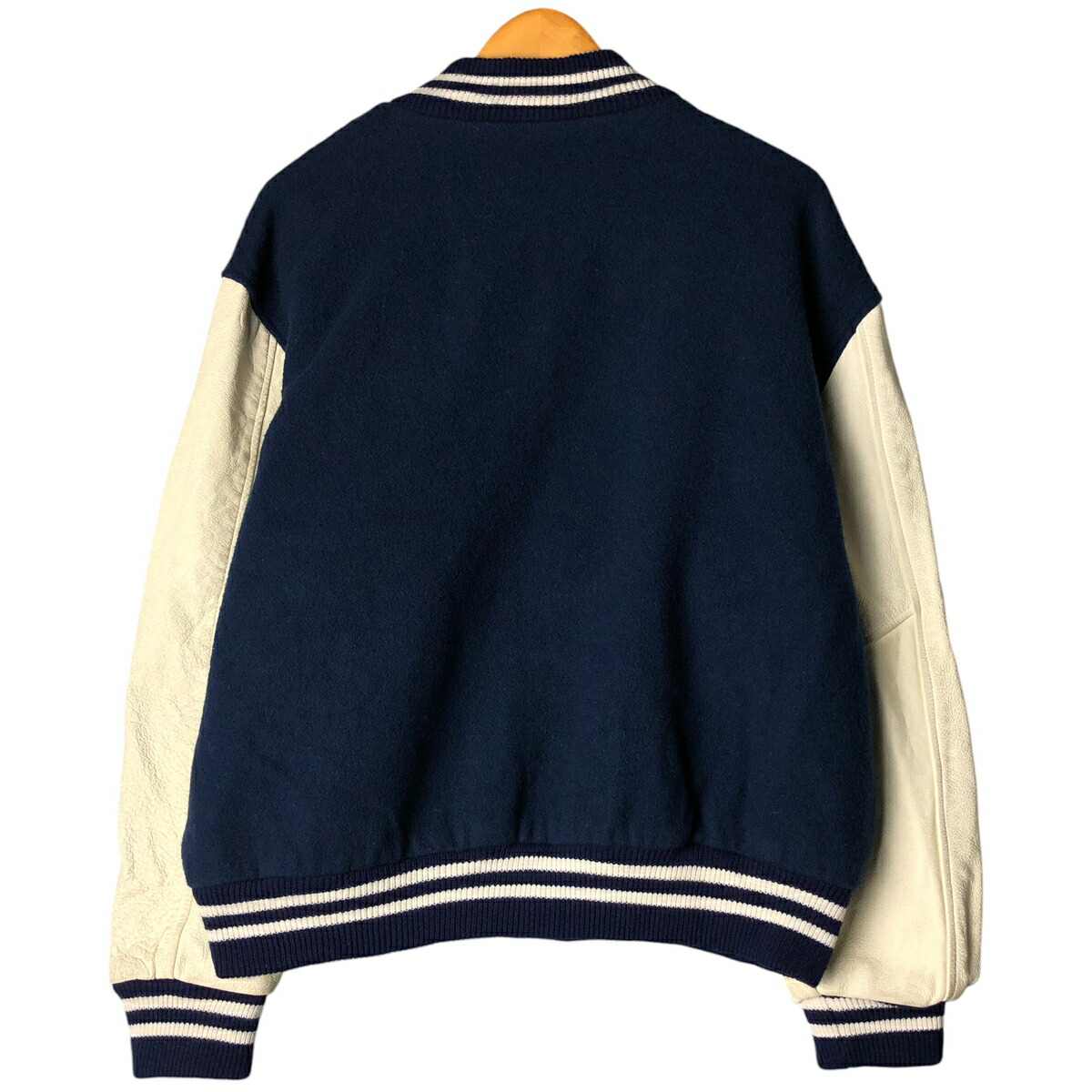 古着 80年代～ C&L 袖革ウールボタンスタジャン バーシティジャケット