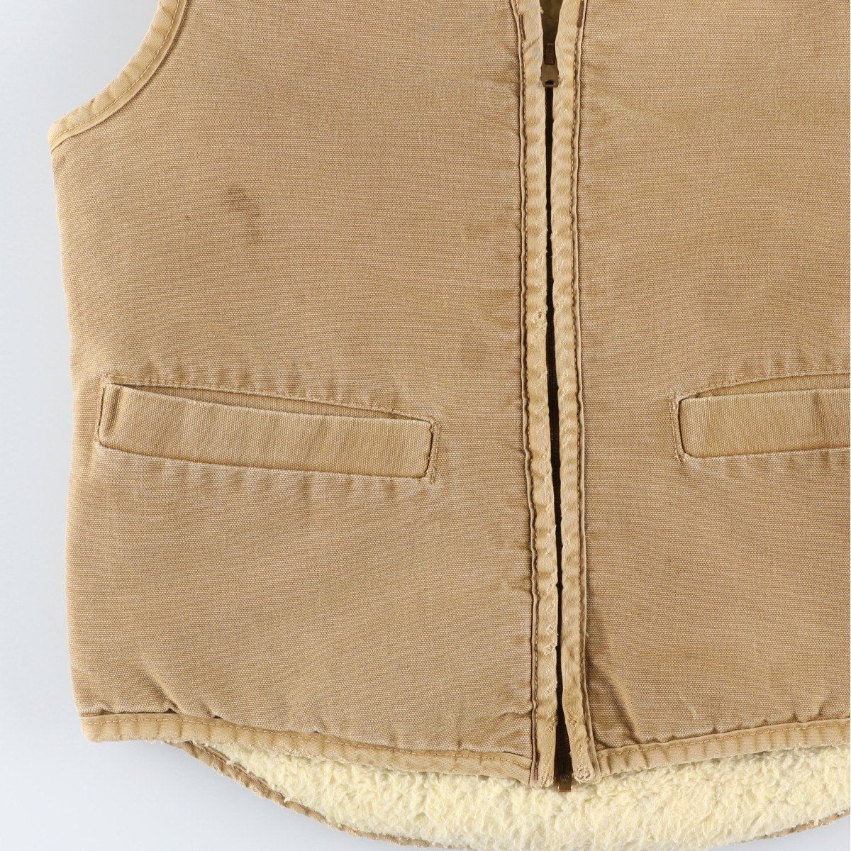 古着 70年代 カーハート Carhartt ダックベスト USA製 メンズS相当