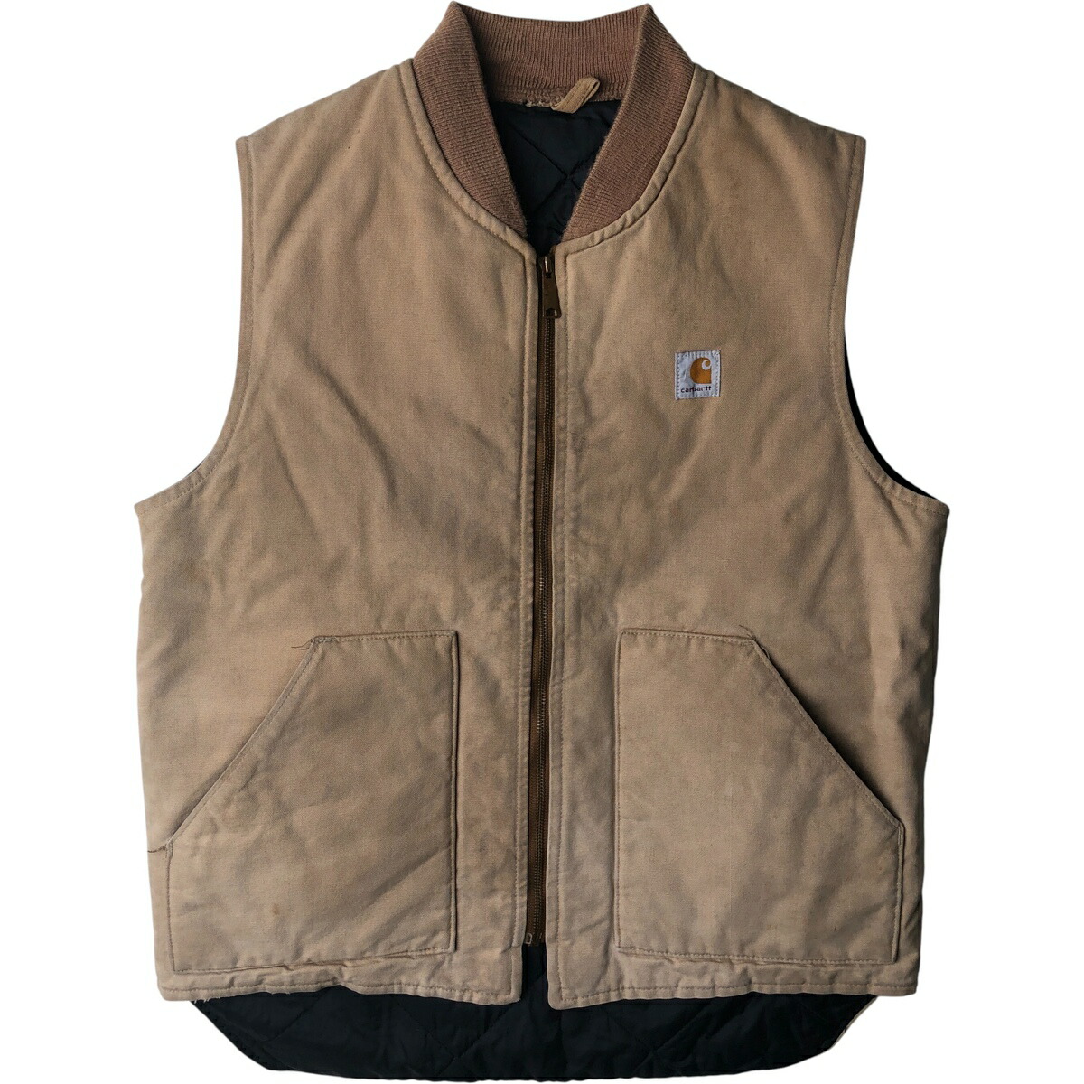 古着 90年代 カーハート Carhartt クラシックベスト 中綿入り ダック