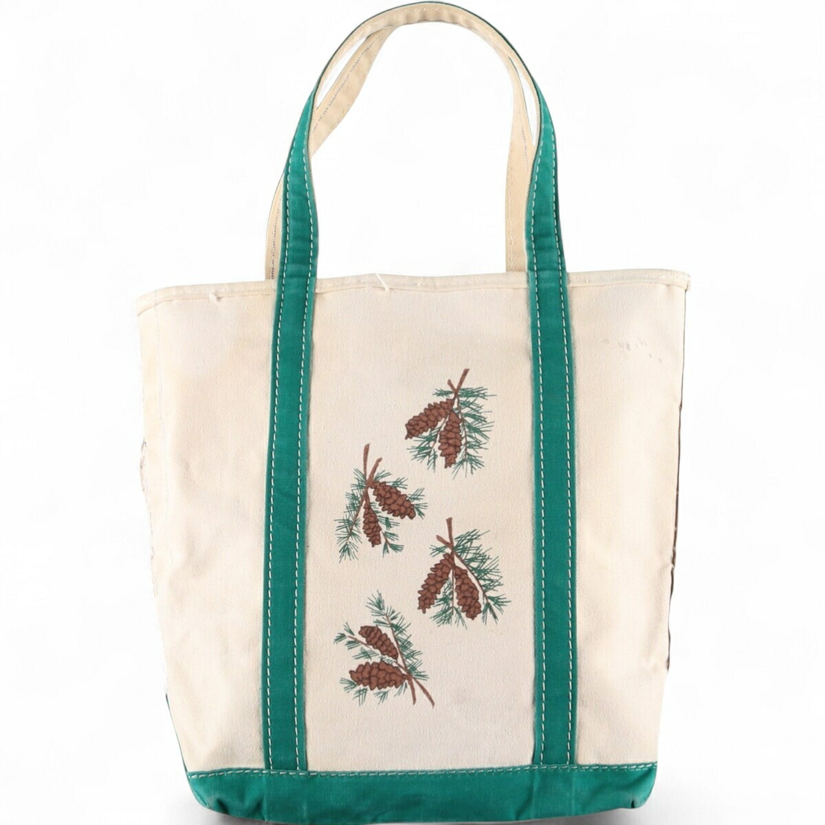 古着 80年代 エルエルビーン L.L.Bean ギザタグ 松ぼっくり トート