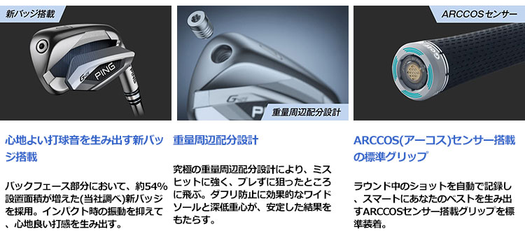 楽天市場】ピン PING G425 アイアンセット 6本組(5I-PW) N.S.PRO 950GH