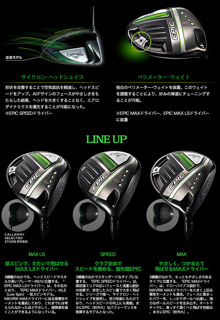 楽天市場】キャロウェイ EPIC MAXドライバー Diamana 40 for Callaway