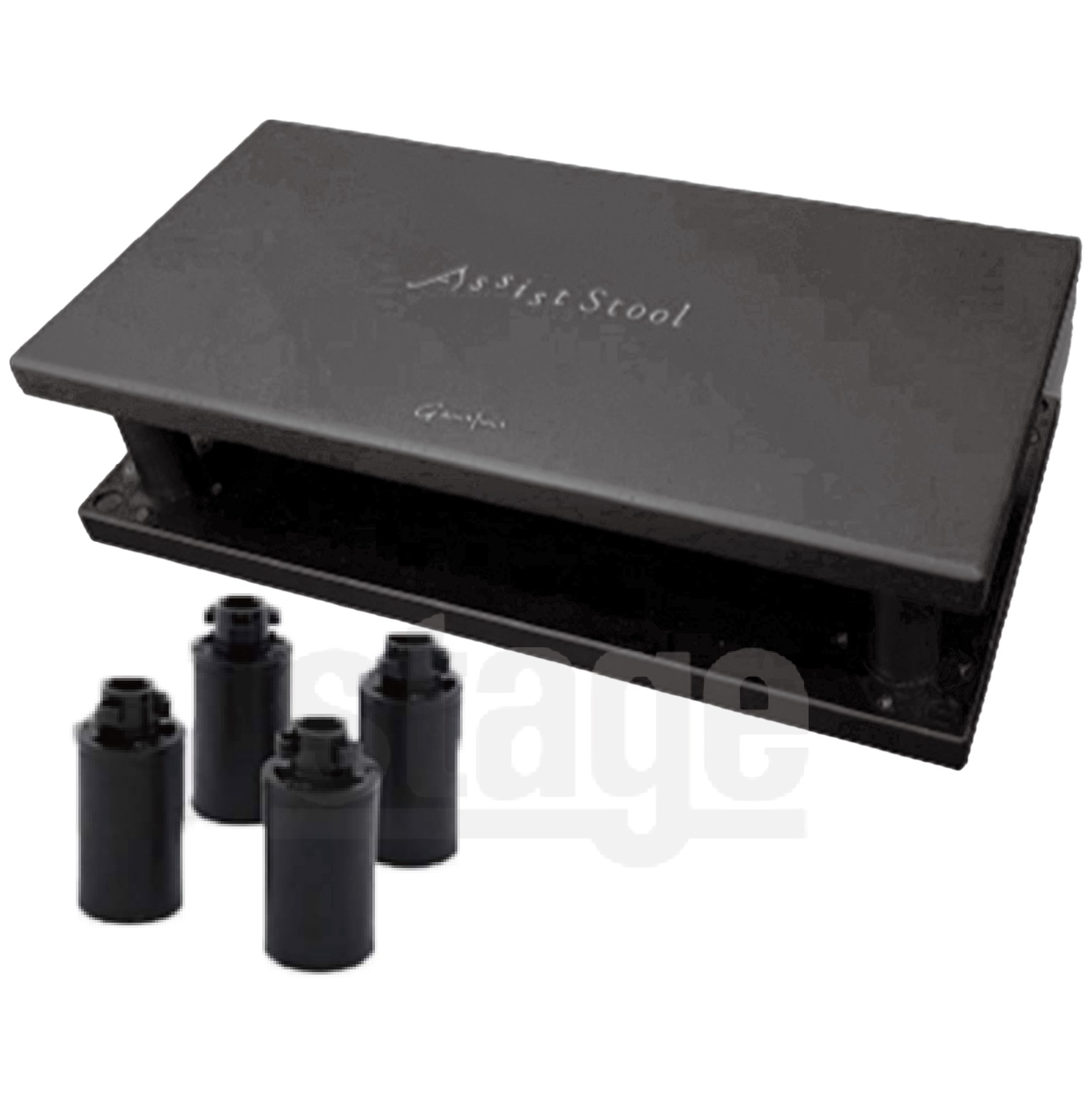 YOSHIZAWA アシストスツール 23-ASS BK ＋ 延長用スツールコマ(M) ×4個