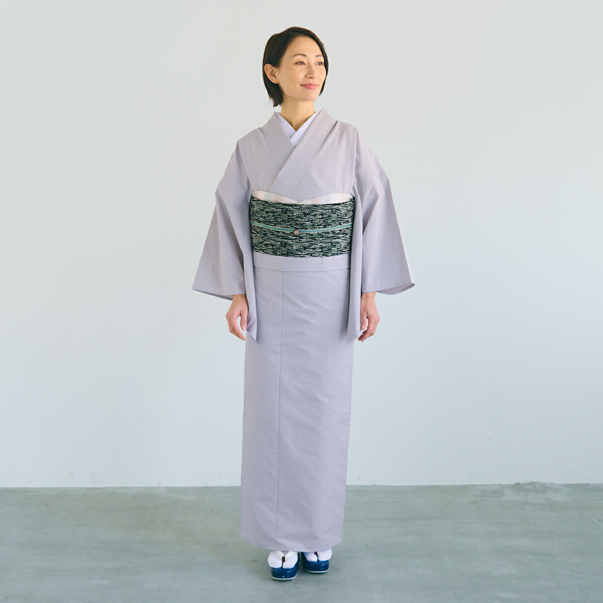 くるり】デニム着物 DressSlub(ドレススラブ) グレー｜着物屋くるり