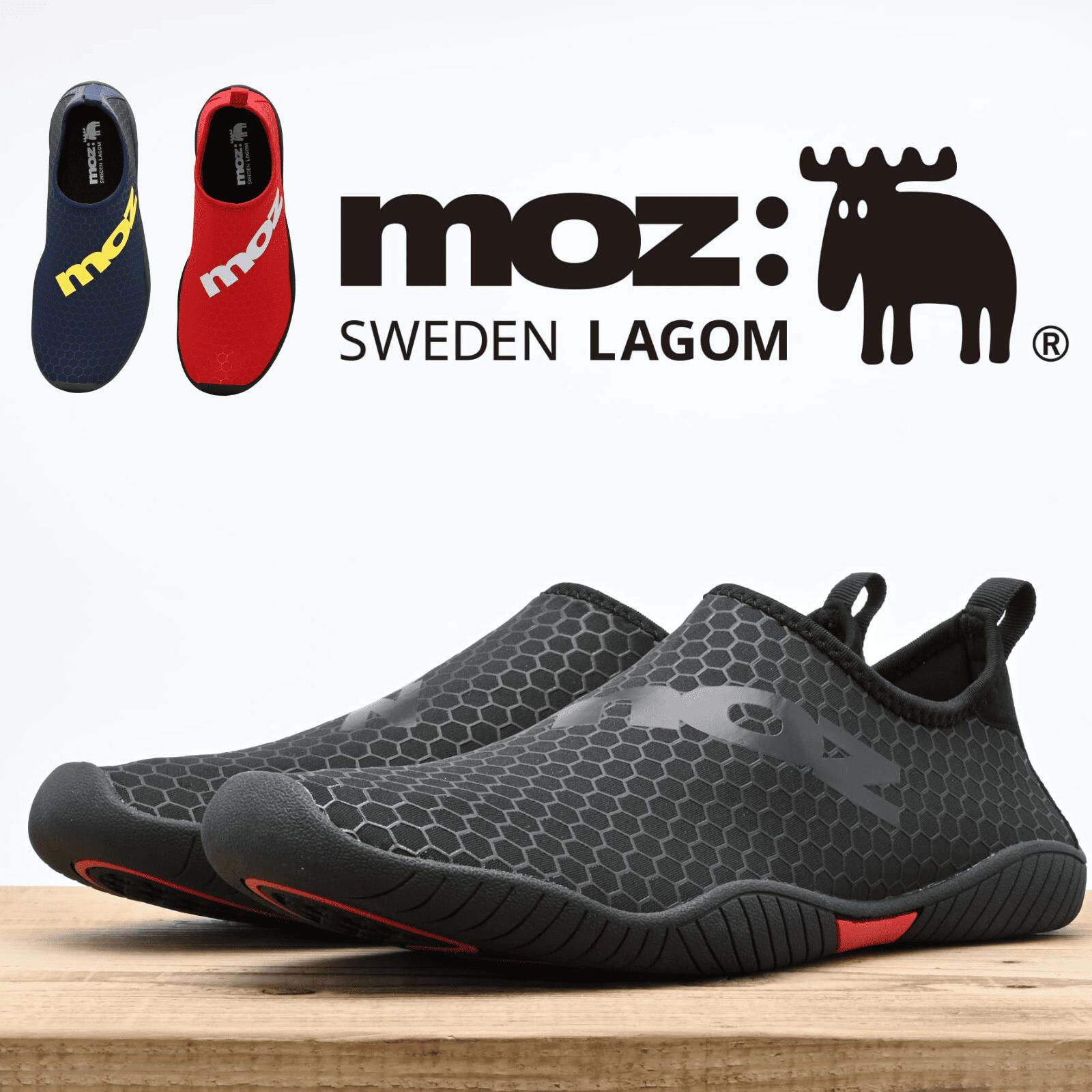 楽天市場】【最短翌日配送】 アクアシューズ メンズ moz モズ 黒