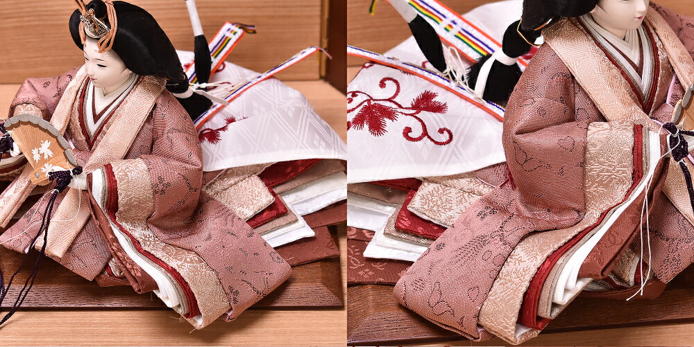 雛人形 ひな人形 収納飾り 平安春鳳「和なごみ 東雲shinonome」間口