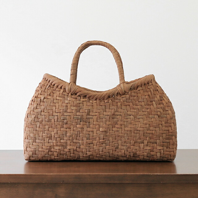 楽天市場】やまぶどうミニボストンバッグ(網代編み/柿渋染内布