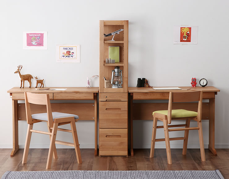 楽天市場】リビングにも馴染みやすい学習机・学習デスク 3点セット