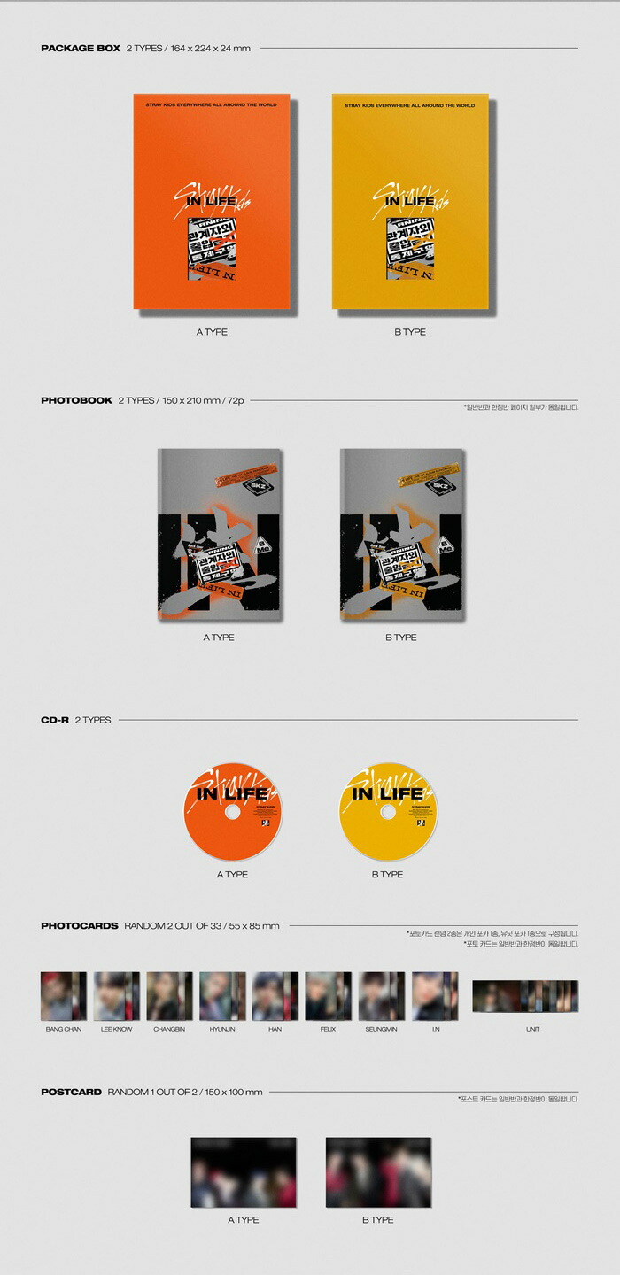 楽天市場】[おまけ付き] Stray Kids 正規1集 リパッケージ アルバム IN