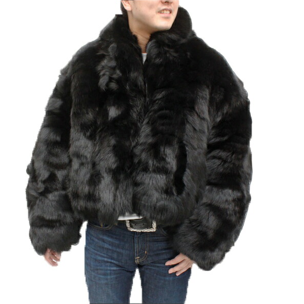 楽天市場】メンズ ファーコート メンズ ブルーFOX 毛皮ジャケット AF22