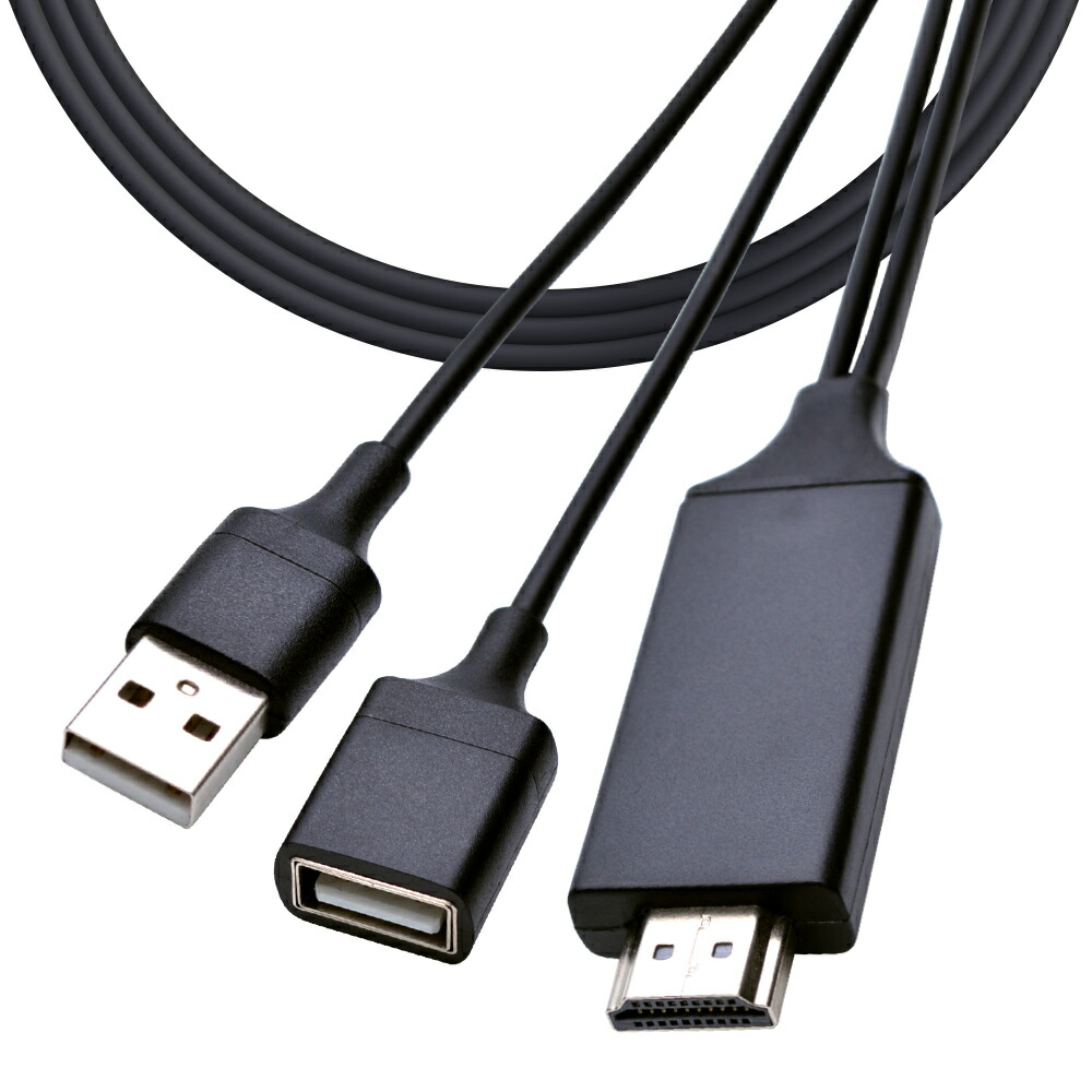 楽天市場】iPhone iPad ミラーリングケーブル フルHD対応 Type-A to