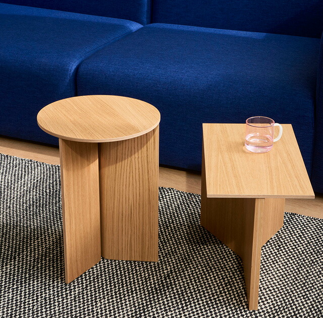 お取り寄せ】HAY (ヘイ) Slit Table Wood スリットテーブル Round
