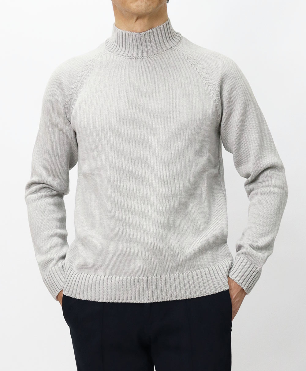 ザノーネ / ZANONE / モックネック ニット / ウール / 5ゲージ 5G