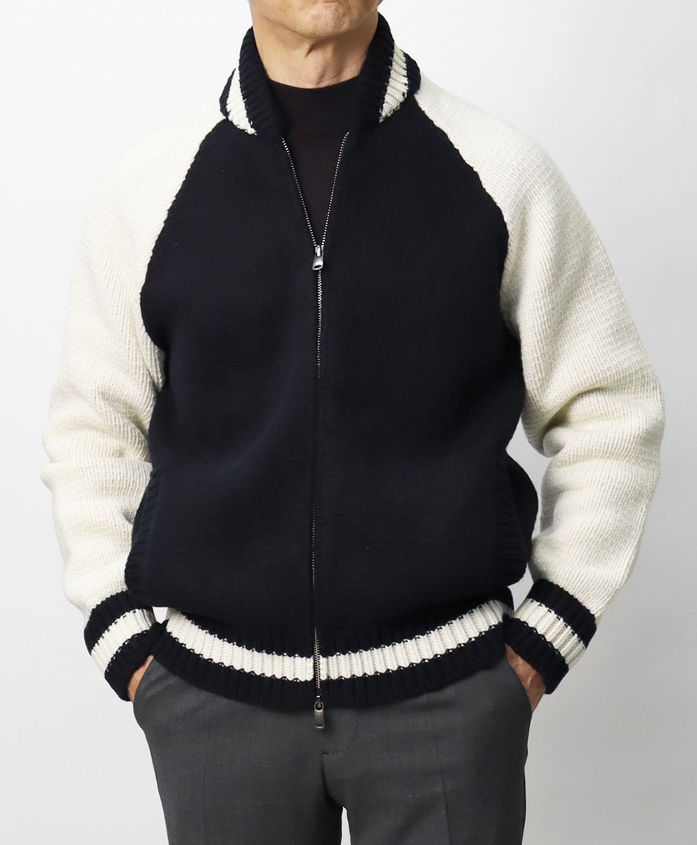 チルコロ 1901 / CIRCOLO 1901 / スタジャン風ニットブルゾン