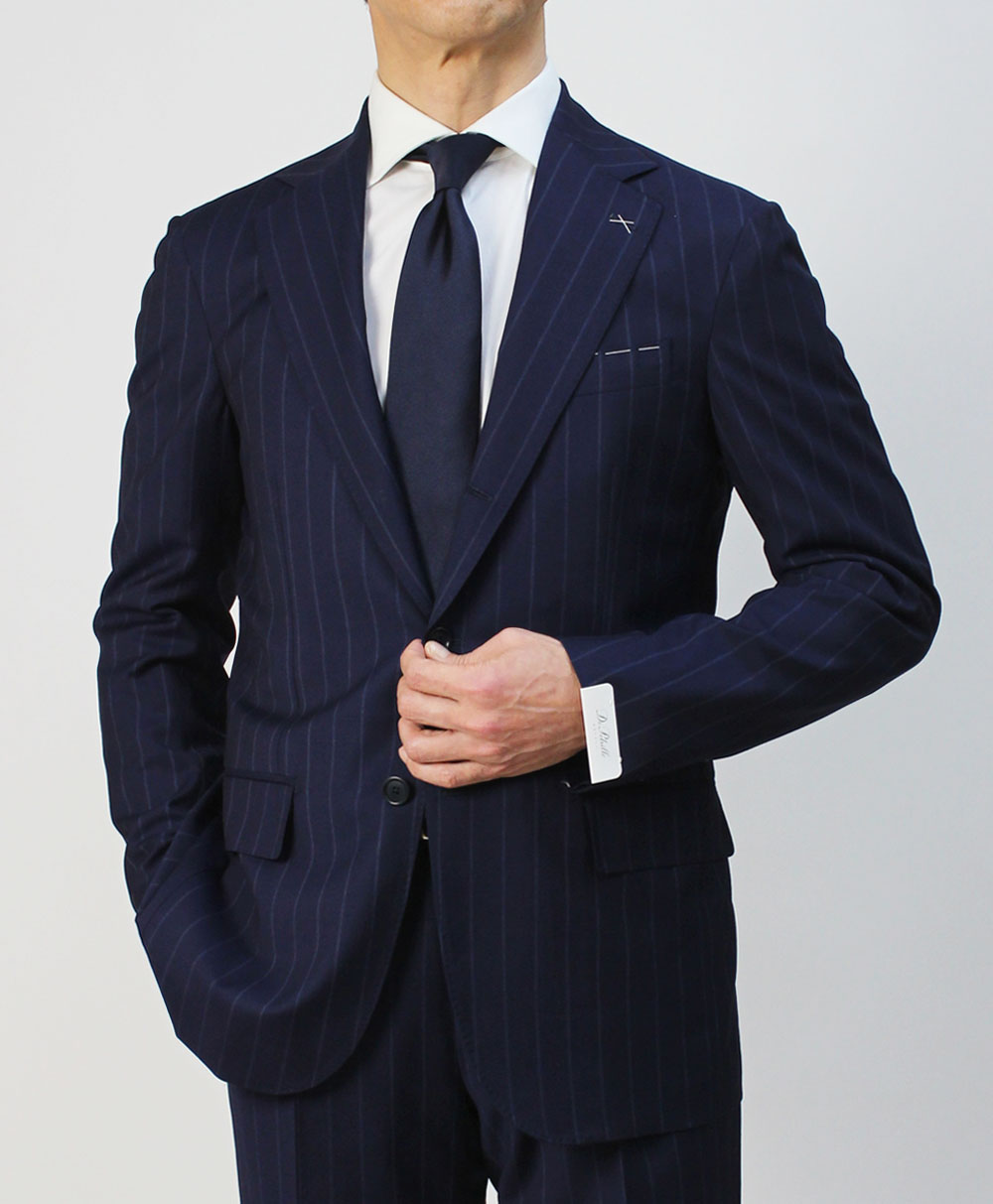 デ ペトリロ / De Petrillo / ワンプリーツ スーツ / ウール チョーク