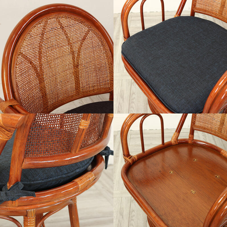 楽天市場】≪SALE≫12499→8999円!!回転椅子 籐製 座面高33cm 回転座椅