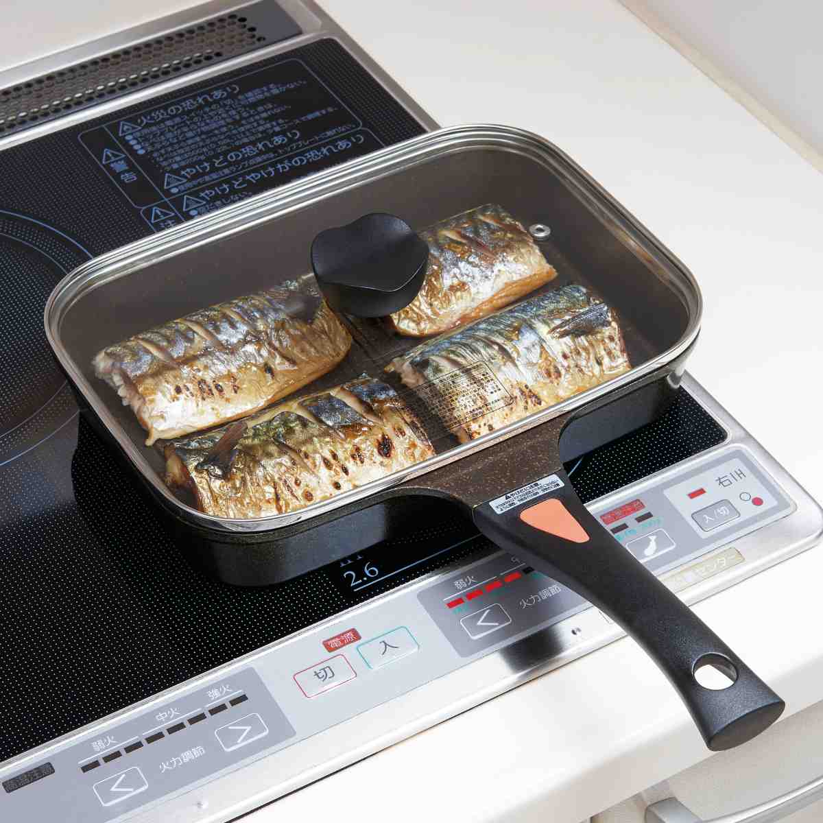 楽天市場】魚焼き フライパン IH対応 IHゴールドマーブル魚焼きパン