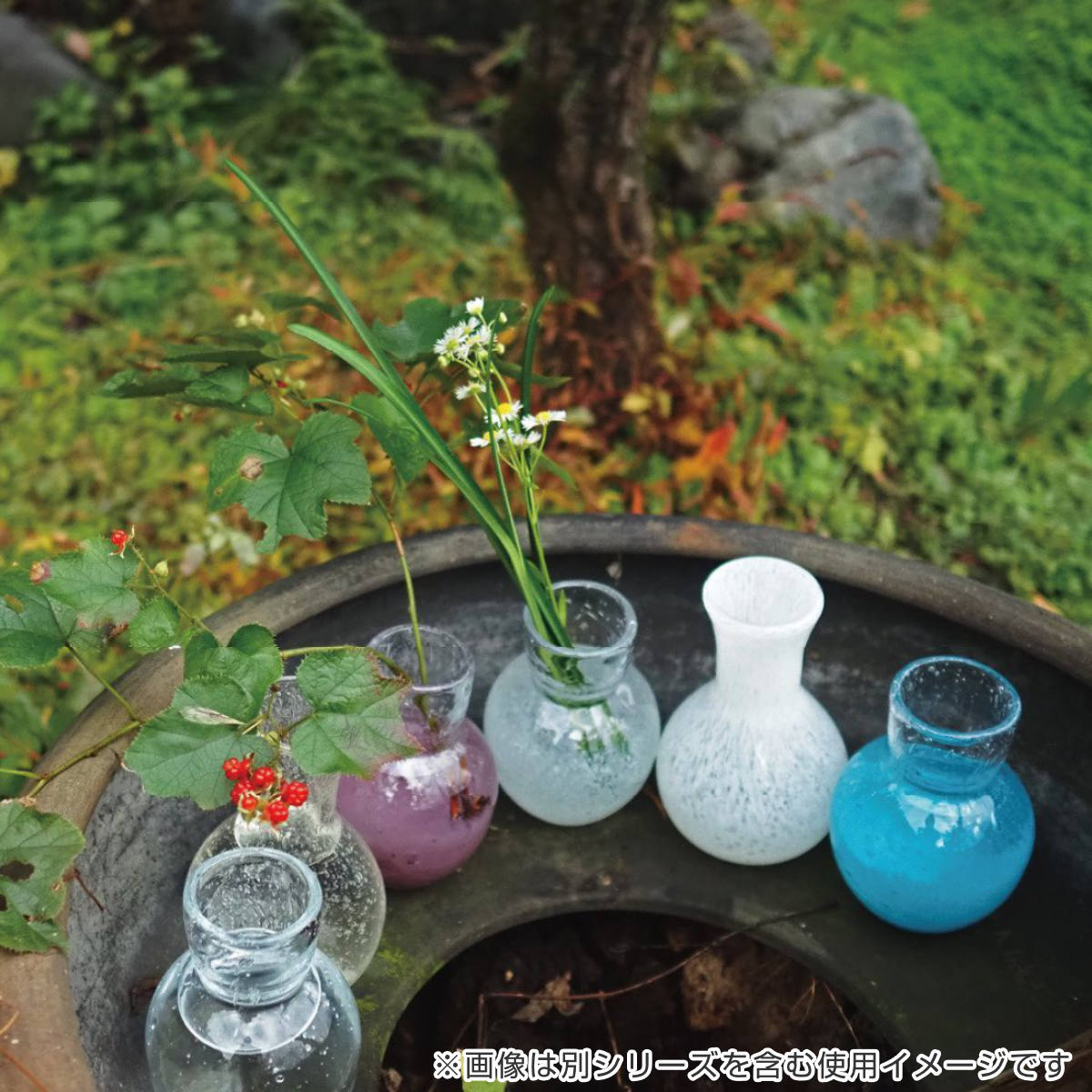 楽天市場】花瓶 DGニキュガラス ガラス 直径9.5×高さ14.5cm