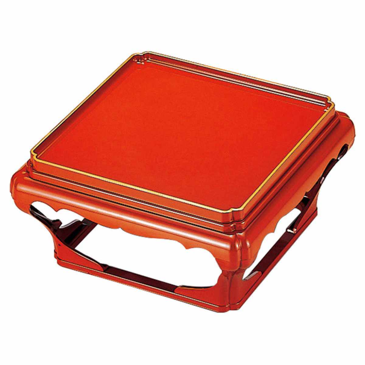 楽天市場】お膳 新飛龍膳 樹脂製 片面タイプ 足付 金ちらし 業務用