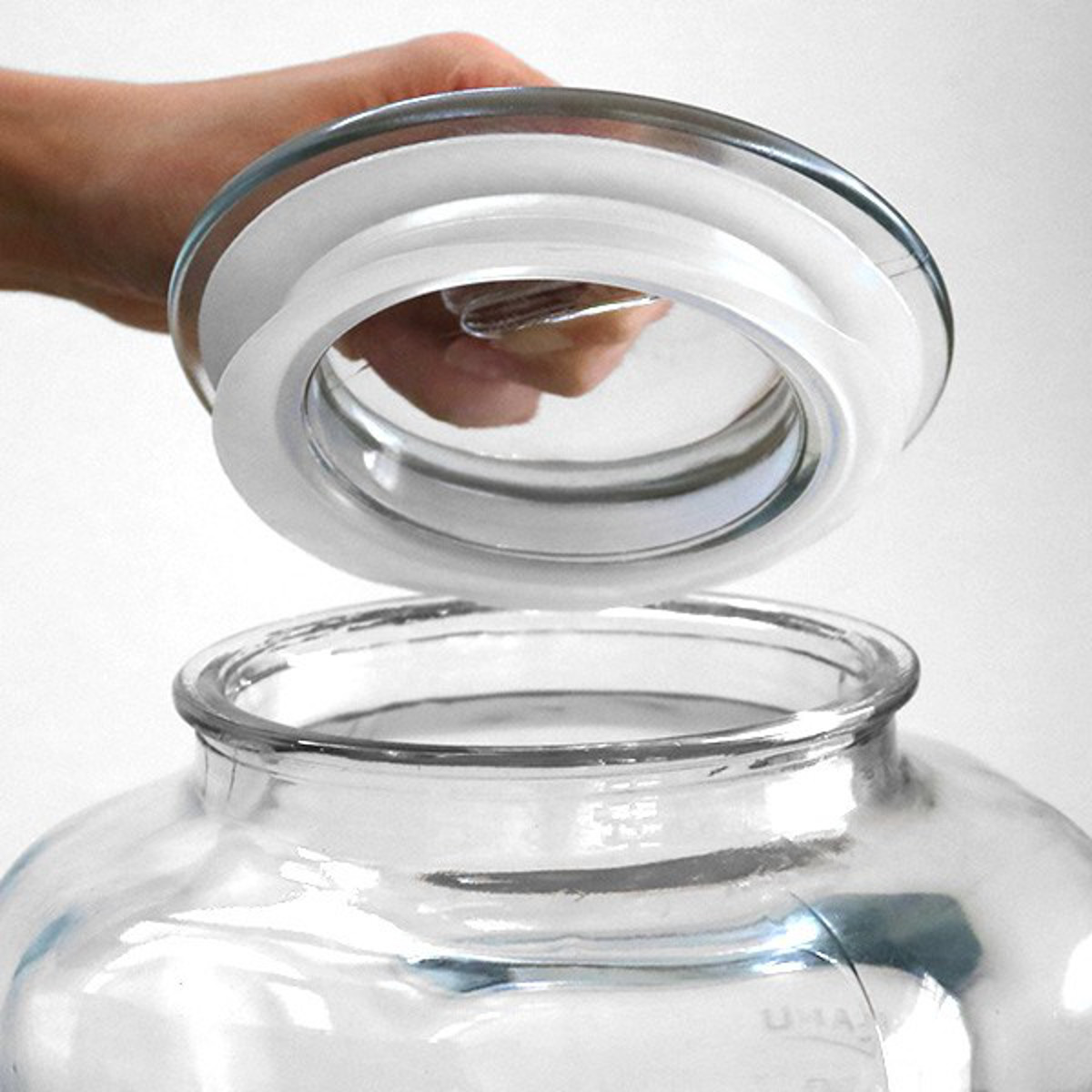 楽天市場】保存容器 3L ガラスクッキージャー ガラス （ キャニスター