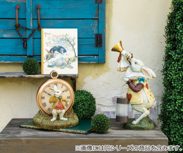 楽天市場】ガーデンオーナメント ラビットの時計 ソーラーオーナメント