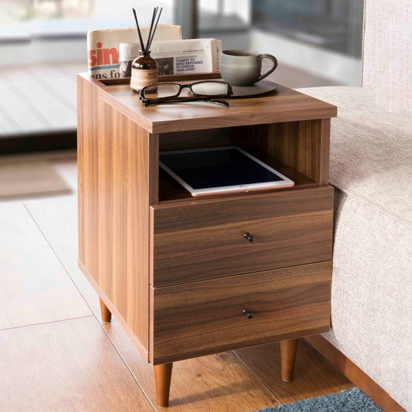 楽天市場】サイドテーブル 幅30cm 引き出し マガジンラック テーブル
