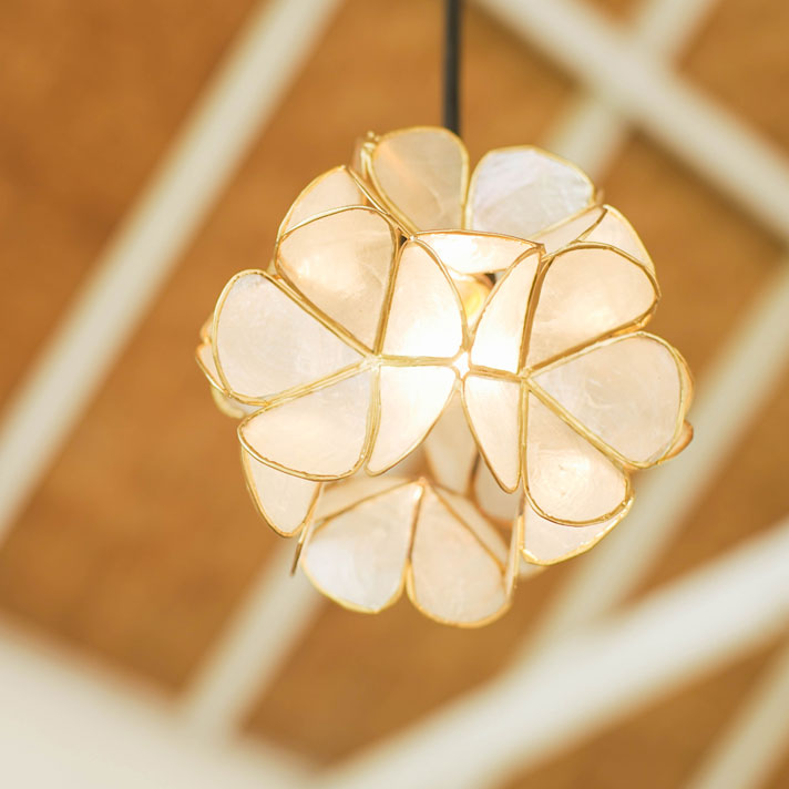 CAHAYA カピスシェル ペンダントライト φ40cm アジアン CAHAYA