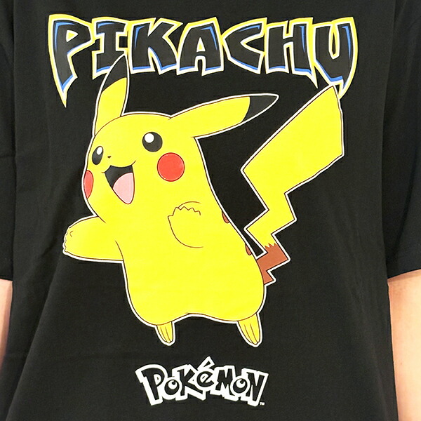 ポケットモンスター ピカチュウ ブラック Tシャツ LLサイズ アパレル