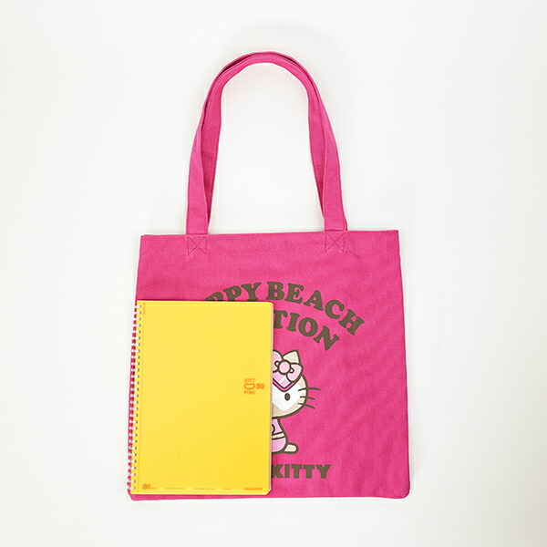 サンリオ ハローキティ 日焼け キティ A4トートバッグ ピンク Sanrio