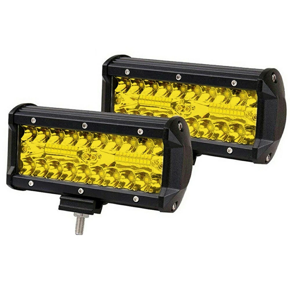 楽天市場】LED ワークライト 12V 24V 120W 3000K 黄色 防水 作業灯