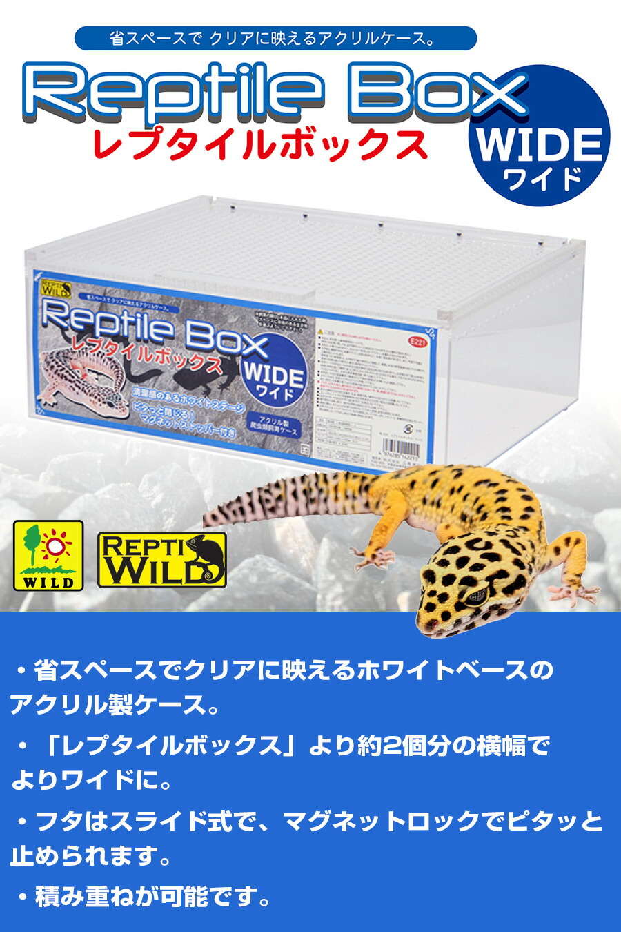 三晃商会 Repti wild レプタイルボックス WIDE（ワイド）（T1）（NK