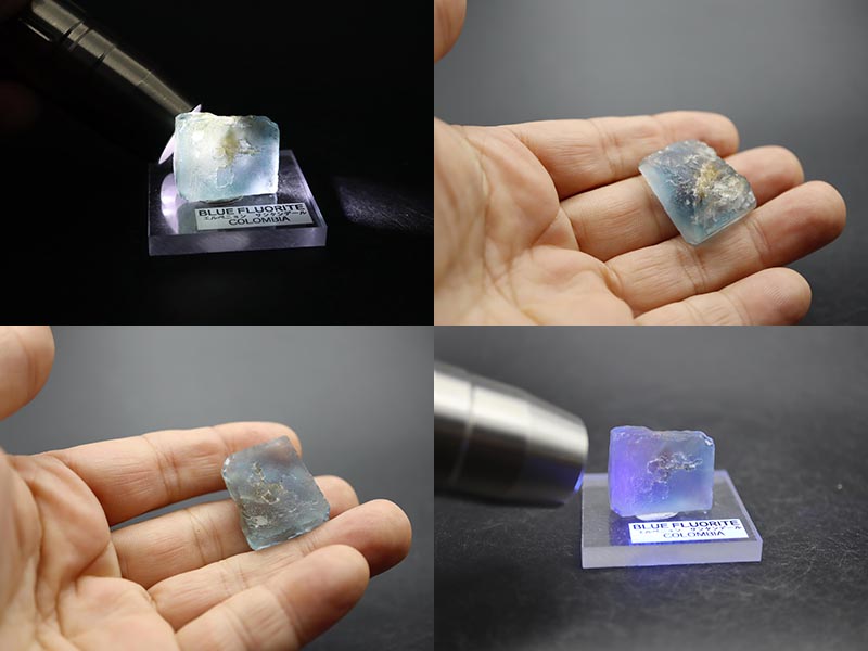 楽天市場】コロンビア産 ブルー フローライト 結晶原石 12.1g 強い蛍光